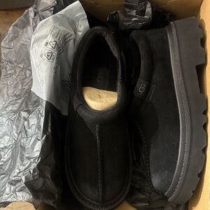 UGG Men's Black Slip-On Loafers